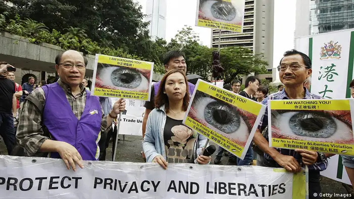 Demonstration in Hong Kong Edward Snowden