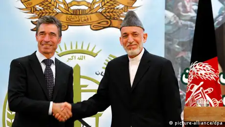 Afghanistan Karsai und Rasmussen in Kabul 18.06.2013