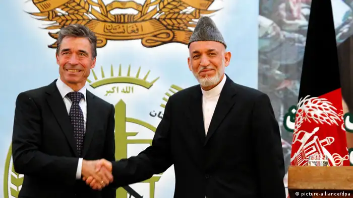 Afghanistan Karsai und Rasmussen in Kabul 18.06.2013