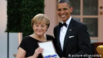 Obama und Merkel Freiheitsmedaille Archiv 2011