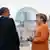 German Chancellor Angela Merkel and U.S. President Barack Obama (L) speak on the terrace of the Chancellery in Berlin, June 19, 2013. REUTERS/Bundesregierung/Steffen Kugler/Handout (GERMANY - Tags: POLITICS) NO SALES. NO ARCHIVES. FOR EDITORIAL USE ONLY. NOT FOR SALE FOR MARKETING OR ADVERTISING CAMPAIGNS. THIS IMAGE HAS BEEN SUPPLIED BY A THIRD PARTY. IT IS DISTRIBUTED, EXACTLY AS RECEIVED BY REUTERS, AS A SERVICE TO CLIENTS