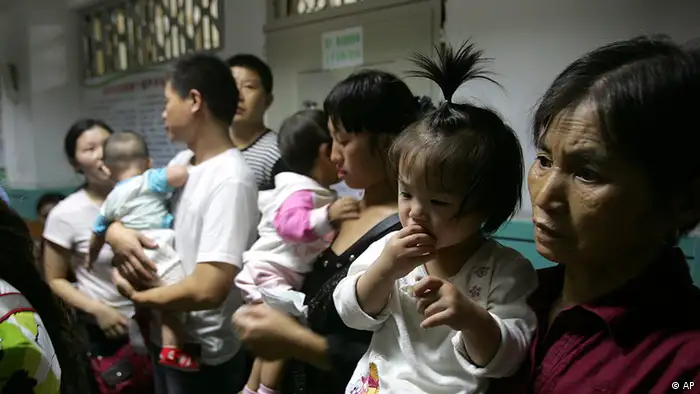 China Milchskandal Kinderkrankenhaus in Chengdu