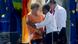 German Chancellor Angela Merkel shakes hands with U.S. President Barack Obama after their speeches next to Berlin Mayor Klaus Wowereit (R) at the Brandenburg Gate in Berlin, June 19, 2013. U.S. President Barack Obama will unveil plans for a sharp reduction in nuclear warheads in a landmark speech at the Brandenburg Gate on Wednesday that comes 50 years after John F. Kennedy declared "Ich bin ein Berliner" in a defiant Cold War address. REUTERS/Tobias Schwarz (GERMANY - Tags: POLITICS) German Chancellor Angela Merkel shakes hands with U.S. President Barack Obama after their speeches next to Berlin Mayor Klaus Wowereit (R) at the Brandenburg Gate in Berlin, June 19, 2013. U.S. President Barack Obama will unveil plans for a sharp reduction in nuclear warheads in a landmark speech at the Brandenburg Gate on Wednesday that comes 50 years after John F. Kennedy declared "Ich bin ein Berliner" in a defiant Cold War address. REUTERS/Tobias Schwarz (GERMANY - Tags: POLITICS)