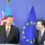 EU-Kommissionspräsident Jose Manuel Barroso und der Präsident Aserbaidschans, Ilham Alijew, im Juni 2013 in Brüssel (Foto: Mikhail Bushuev DW)