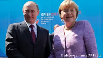 Merkel und Putin in St. Petersburg 21.06.2013