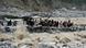 Indo-Tibetan Border Police (ITBP) personnel and local residents pull a rope to rescue stranded pilgrims on the other side of a river at Govind Ghat on June 23, 2013. Rescue operations have intensified in northern India where up to 1,000 people are feared to have died in landslides and flash floods that have also left pilgrims and tourists stranded without food or water for days. AFP PHOTO/MANAN VATSYAYANA (Photo credit should read MANAN VATSYAYANA/AFP/Getty Images) Indo-Tibetan Border Police (ITBP) personnel and local residents pull a rope to rescue stranded pilgrims on the other side of a river at Govind Ghat on June 23, 2013. Rescue operations have intensified in northern India where up to 1,000 people are feared to have died in landslides and flash floods that have also left pilgrims and tourists stranded without food or water for days. AFP PHOTO/MANAN VATSYAYANA (Photo credit should read MANAN VATSYAYANA/AFP/Getty Images)