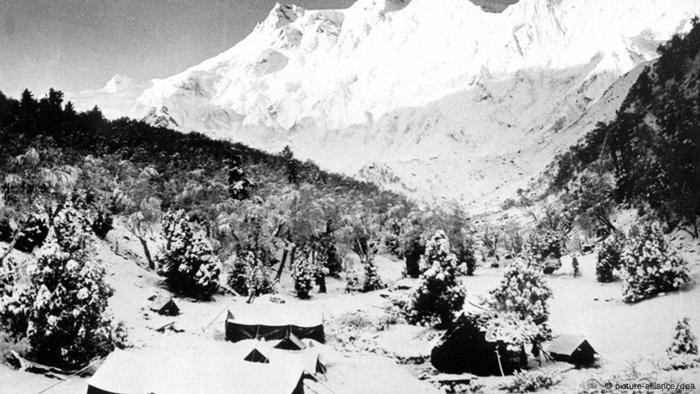 Basislager der Nanga-Parbat-Expedition 1953