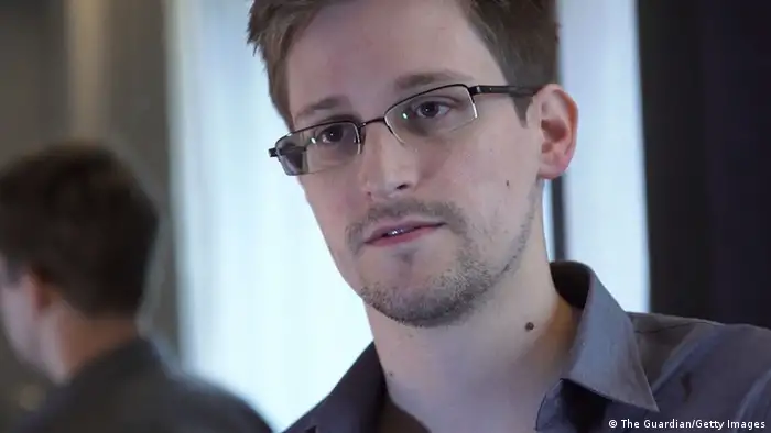 HONG KONG - 2013: (EDITOR'S NOTE: ONLY AVAILABLE TO NEWS ORGANISATIONS AND NOT FOR ENTERTAINMENT USE) In this handout photo provided by The Guardian, Edward Snowden speaks during an interview in Hong Kong. Snowden, a 29-year-old former technical assistant for the CIA, revealed details of top-secret surveillance conducted by the United States' National Security Agency regarding telecom data. (Photo by The Guardian via Getty Images)