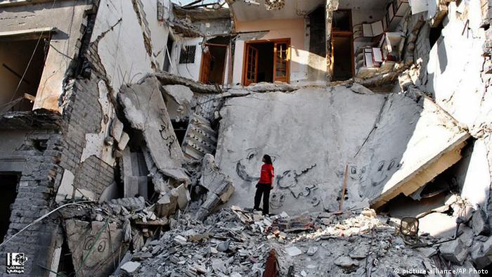 ویرانی‌های جنگ داخلی سوریه در شهر حمص