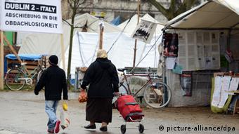 Flüchtlingscamp Oranienplatz Berlin Kreuzberg