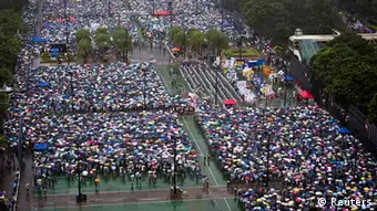 China Hongkong Protestmarsch gegen chinesische Führung