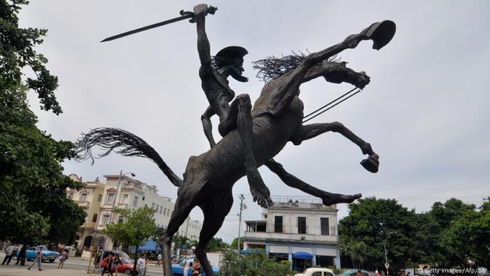 Don Quijote Statue in Havana
