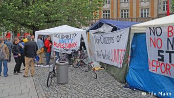 Hungerstreik von Asylbewerbern in München
