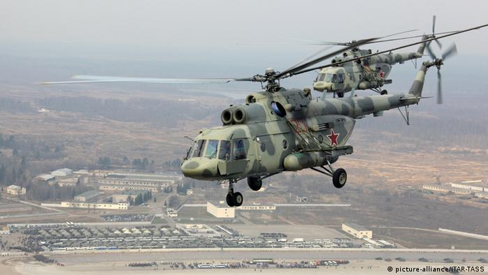 Russland Helikopter im Einsatz