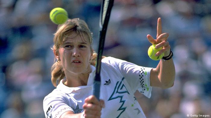 Deutschland Tennis Steffi Graf bei US Open 1988 (Getty Images)