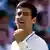 epa03776928 Novak Djokovic of Serbia celebrates a winner against Juan Martin Del Potro of Argentina during their semi-final match for the Wimbledon Championships at the All England Lawn Tennis Club, in London, Britain, 05 July 2013. EPA/KERIM OKTEN +++(c) dpa - Bildfunk+++