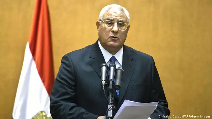 Ägypten Adli Mansour Vereidigung