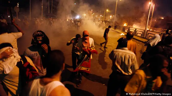 Ägypten Anhänger Mursis Zusammenstöße mit der Polizei Kairo 08.07.2013