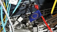 EU Netzwerkkabel Stecker gezogen Symbolbild DW4_0166. Foto DW/Per Henriksen 04.07.2013