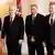 Der kroatische Präsidenten Ivo Josipovic mit den drei Mitgliedern des bosnischen Präsidiums in Sarajevo. Copyright: DW/Samir Huseinovic