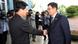 Head of the South Korean working-level delegation Suh Ho (R) shakes hands with his North Korean counterpart Park Chol-su upon Park's arrival at the Kaesong Industrial District Management Committee in Kaesong July 10, 2013. South and North Korea began working-level talks on Wednesday to discuss the normalisation of operations at the jointly run industrial park, including the resumption of facilities inspections, according to local media. REUTERS/Korea Pool/Yonhap (NORTH KOREA - Tags: POLITICS BUSINESS) ATTENTION EDITORS – THIS IMAGE WAS PROVIDED BY A THIRD PARTY. NO SALES. NO ARCHIVES. FOR EDITORIAL USE ONLY. NOT FOR SALE FOR MARKETING OR ADVERTISING CAMPAIGNS. SOUTH KOREA OUT. NO COMMERCIAL OR EDITORIAL SALES IN SOUTH KOREA. THIS PICTURE IS DISTRIBUTED EXACTLY AS RECEIVED BY REUTERS, AS A SERVICE TO CLIENTS Head of the South Korean working-level delegation Suh Ho (R) shakes hands with his North Korean counterpart Park Chol-su upon Park's arrival at the Kaesong Industrial District Management Committee in Kaesong July 10, 2013. South and North Korea began working-level talks on Wednesday to discuss the normalisation of operations at the jointly run industrial park, including the resumption of facilities inspections, according to local media. REUTERS/Korea Pool/Yonhap (NORTH KOREA - Tags: POLITICS BUSINESS) ATTENTION EDITORS – THIS IMAGE WAS PROVIDED BY A THIRD PARTY. NO SALES. NO ARCHIVES. FOR EDITORIAL USE ONLY. NOT FOR SALE FOR MARKETING OR ADVERTISING CAMPAIGNS. SOUTH KOREA OUT. NO COMMERCIAL OR EDITORIAL SALES IN SOUTH KOREA. THIS PICTURE IS DISTRIBUTED EXACTLY AS RECEIVED BY REUTERS, AS A SERVICE TO CLIENTS