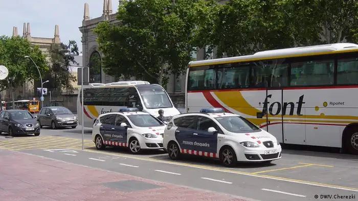 Polizeiauto in Madrid