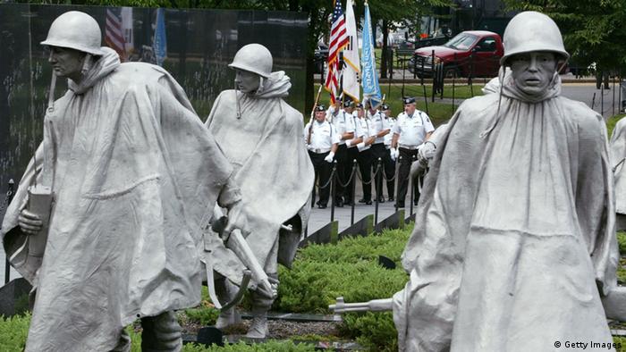 Das Korean War Veterans Memorial in Washington (Foto: Getty Images)