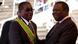 Zimbabwean president Robert Mugabe(L) greets Zimbabwean Prime Minister Morgan Tsvangirai (R) Zimbabwean president Robert Mugabe(L) greets Zimbabwean Prime Minister Morgan Tsvangirai (R)