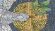 Symbol showing a mosaic with a dove and a branch Symbol showing a mosaic with a dove and a branch
