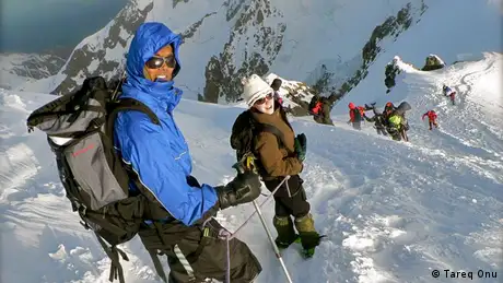 Tareq Onu auf dem Mont Blanc 