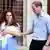 Prince William and his wife Catherine appear with their baby son outside the Lindo Wing of St Mary's Hospital, July 23, 2013.