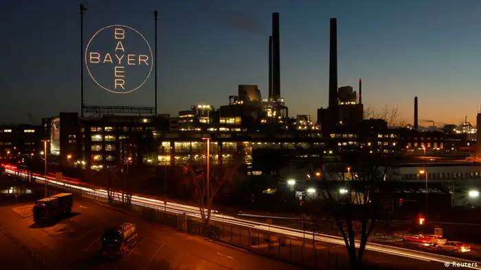Plant belonging to Germany's largest drugmaker Bayer in Leverkusen (Reuters)