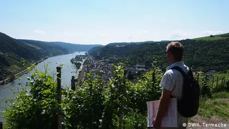 Deutschland Rhein Wandern auf der Turner-Route