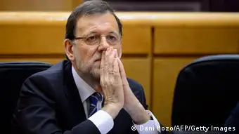 Spanien Premierminister Rajoy Parlament Finanzaffäre Schmiergeld