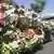 Leichenwagen mit Blumen auf La Gomera