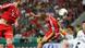 Thomas Müller scores in the German Cup v Rehden. dpa - Bildfunk+++ Thomas Müller scores in the German Cup v Rehden. dpa - Bildfunk+++
