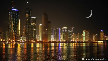 The skyline of Doha