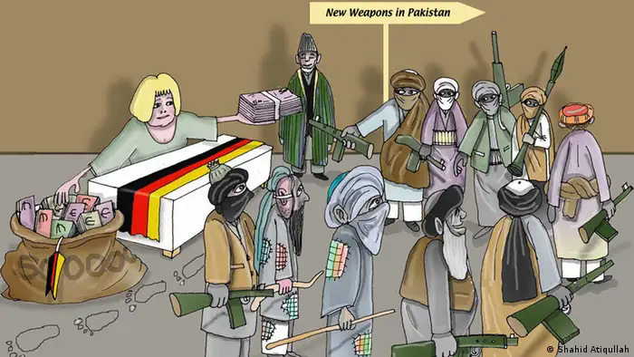 Karikatur Wie die Welt Merkel sieht