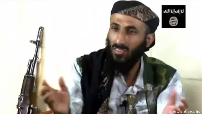 FILE - An undated handout image made available by a Jihadist website on 24 February 2010, shows the senior leader of al-Qaeda in the Arabian Peninsula (AQAP) Nasser al-Wahaishi appearing in an Islamist video posted on internet. The U.S. has become increasingly worried about militants based in Yemen since al-Qaida groups there and in Saudi Arabia merged to become al-Qaida in the Arabian Peninsula. EPA/JIHADIST WEBSITE/HANDOUT BEST QUALITY AVAILABLE EDITORIAL USE ONLY/NO SALES +++(c) dpa - Bildfunk+++