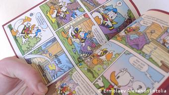 Eine aufgeschlagenes Walt-Disney-Comics-Heft