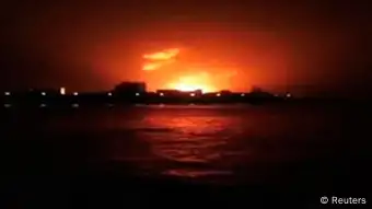 Indien Brand in einem U-Boot