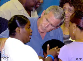 Bush has received severe criticism for his handling of the disaster.