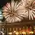 Feuerwerk über dem Neuen Palais im park Sanssouci
