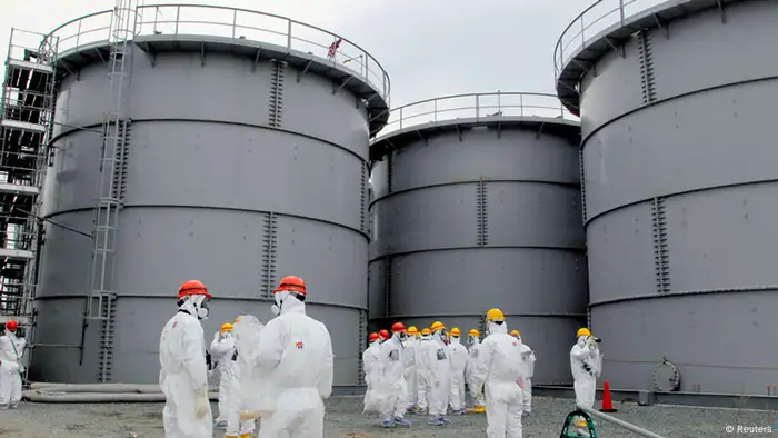 Wassertank Fukushima kontaminiertes Wasser