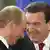 Rusya Devlet Başkanı Vladimir Putin ve Almanya Başbakanı Gerhard Schröder