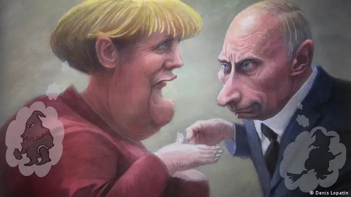 Karikatur Angela Merkel Wladimir Putin Wie die Welt Merkel sieht 