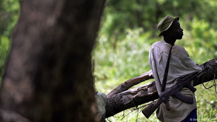 LRA Rebellen im Garamba Nationalpark Kongo TONY KARUMBA/AFP/Getty Images