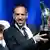 epa03842125 French player Franck Ribery of FC Bayern Munich poses with his UEFA's Best Player in Europe 2012/2013 award at Grimaldi Forum, Monte Carlo, Monaco, 29 August 2013. EPA/SEBASTIEN NOGIER