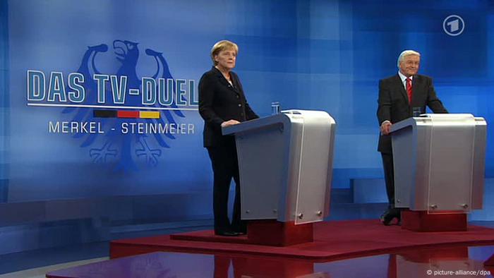 TV-Duell Angela Merkel & Frank-Walter Steinmeier 2009