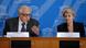 Lakhdar Brahimi und Irina Bokowa bei einer Pressekonferenz der UNESCO in Paris.
(c) FRANCOIS GUILLOT/AFP/Getty Images Lakhdar Brahimi und Irina Bokowa bei einer Pressekonferenz der UNESCO in Paris.
(c) FRANCOIS GUILLOT/AFP/Getty Images